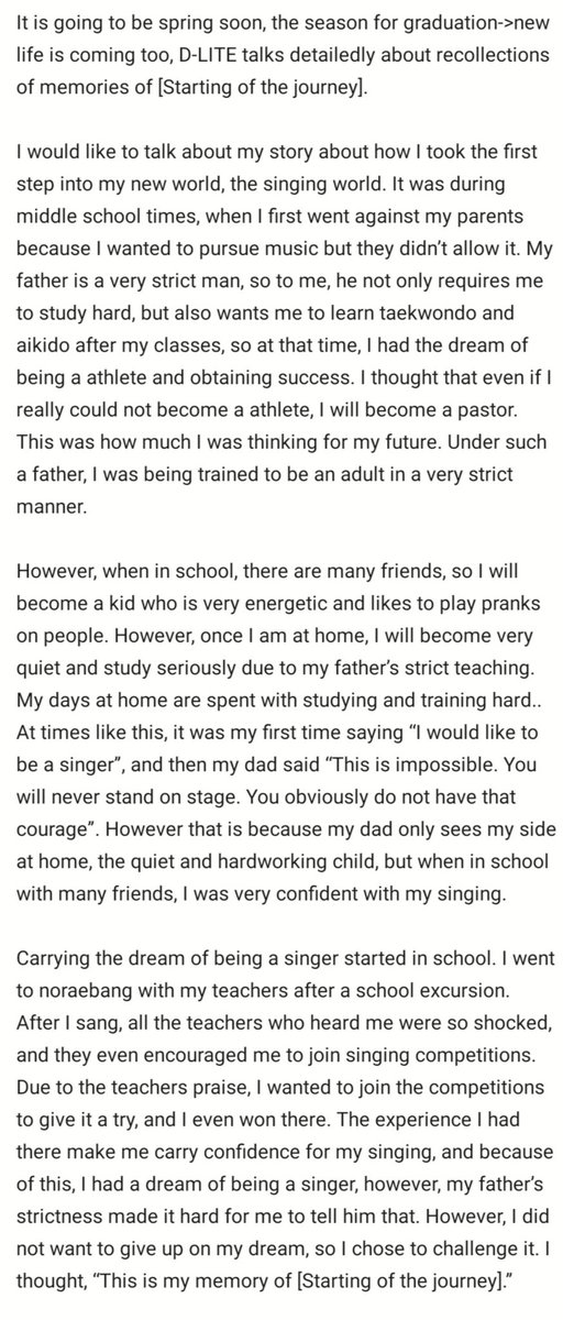 bigbangdope's tweet photo. On a special column of a japanese magazine, #DAESUNG talked about how he started his journey to being a singer and giving us #DSCOVER
reading this always give me the feels ㅠㅠㅠ https://t.co/uR7Muu1z1S