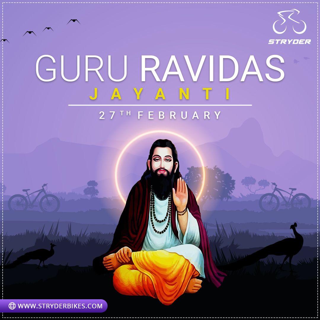 The work of mankind is the true worship of God. #StryderBikes celebrates the birth anniversary of Guru Ravidas Ji Maharaj.

#StryderLife #GuruRavidasJayanti #Cycling