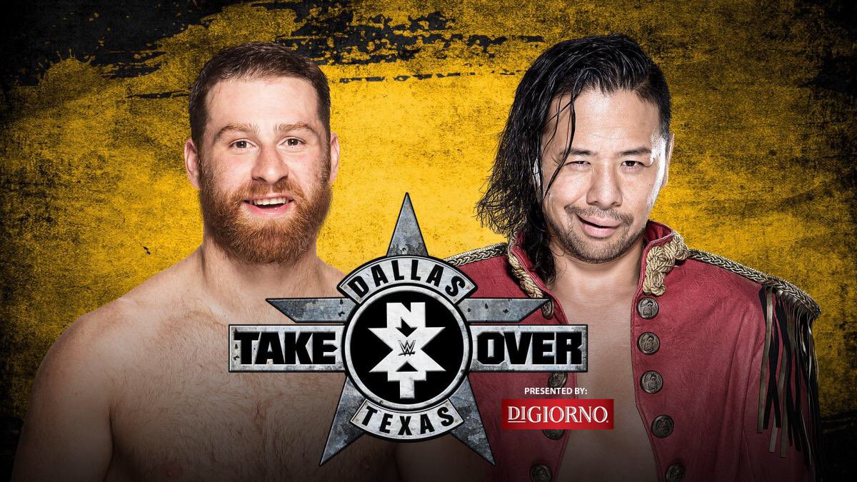 Deactiv8ted2021's tweet photo. Sami Zayn vs Shinsuke Nakamura at #NXTTakeOverDallas. Brilliant match between the two at a time when Sami was on fire and Shinsuke was still an enigma. This match is definitely ‘must see’. As Corey Graves said, “if you’re not excited right now, you’d better check your pulse” https://t.co/ceL69SUqhZ