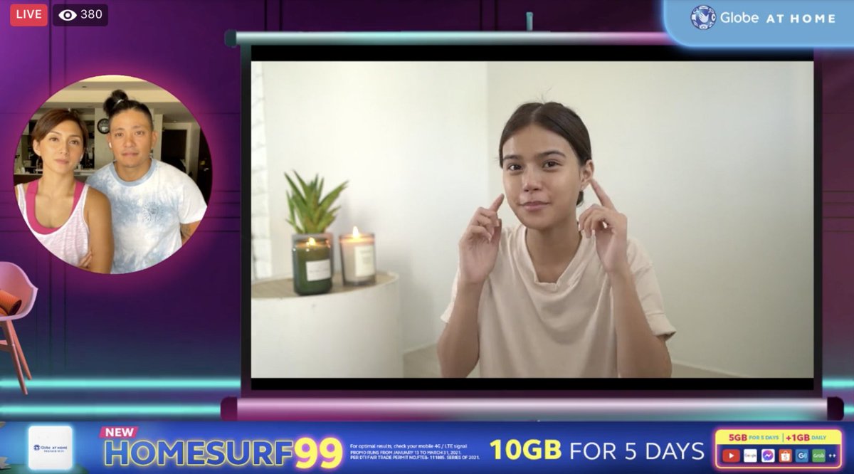 We're still LIVE! #ReinventYourHome and self-care with <a href="/MissMarisRacal/">Maris Racal</a>. 🏠 A li'l skincare and makeup routine can do wonders for a good start of the day. Get ready with Maris and WATCH NOW at glbe.co/WellnessAtHome…