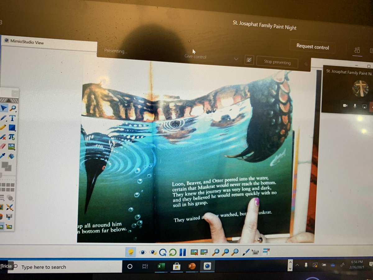 Shynkaruk Family reading our virtual story to kick off <a href="/StJosaphat/">StJosaphatRCSD</a> family night.♥️ <a href="/TShynkaruk/">Trish Shynkaruk</a>