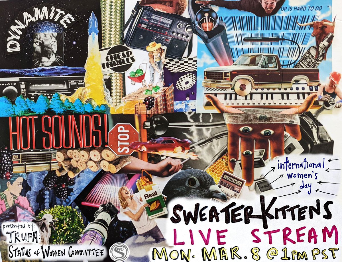 swctru's tweet photo. https://t.co/3vRgvwncdd

Hope you will attend this awesome International Women’s Day event!! 
@sweaterkittensband @swctrufa @ngclark333 @mnazemi 

#IWD #march8 #march8th #womensupportingwomen #women #punk #grunge #garage #riotgrrrl #riot
#catsofinstagram #cat https://t.co/CO8f0VLd69