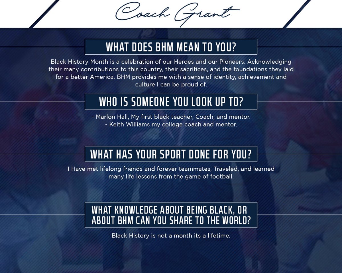 DixieStateSAAC's tweet photo. Our next spotlight in honor of Black History Month is Wideouts Coach Terrance Grant 👐🏾‼️. We are grateful for all that Coach Grant has brought to all of our student-athletes and Trailblazer football program 🏈 https://t.co/hhKpL0gE70