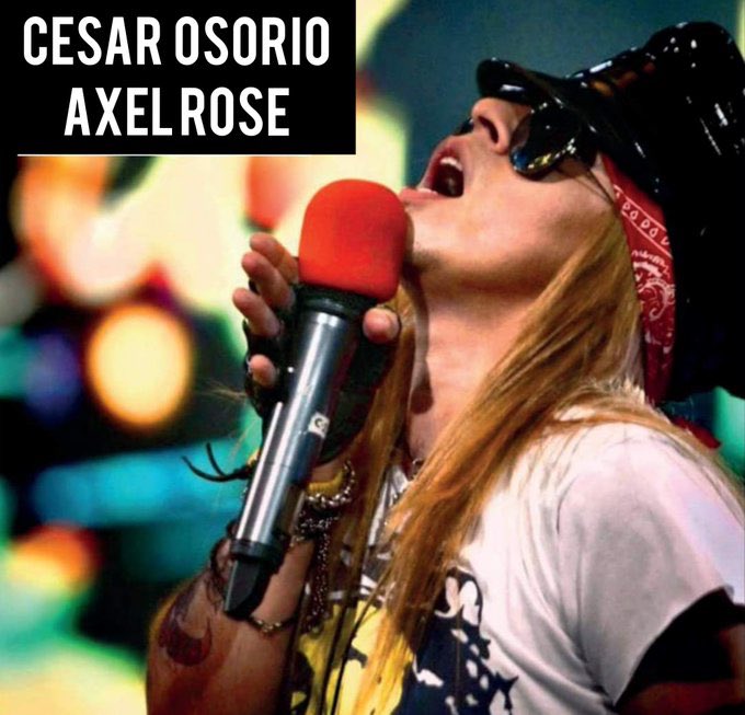 mirerivera5's tweet photo. OMG hoy se presenta CESAR OSORIO en sus redes  #CesarSiEsAxlRose encuentrenlo!!!! https://t.co/BgMwiFuxmi