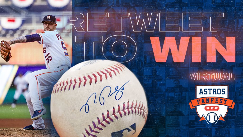 astros's tweet image. RT now for a chance to win an autographed ball from Ryan Pressly!

Then head over to #Astros Facebook to hear from his teammates in an all new "Bullpen Banter" as part of virtual Fan Fest! 

#ForTheH