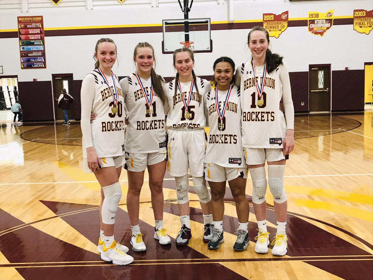 Berne Union starting five have compiled an impressive 49-3 overall record last two seasons, 2 MSL titles and now 2 district championships. <a href="/Isabellakline30/">Isabella Kline</a> <a href="/BayleeMirgon/">baylee mirgon</a> <a href="/E_Blevins15/">Emily Blevins</a> <a href="/itsabbi_evans3/">abbi evans</a> <a href="/sophiakline_10/">sophia kline</a> @LadyRocketsBB @D_SNIVELY