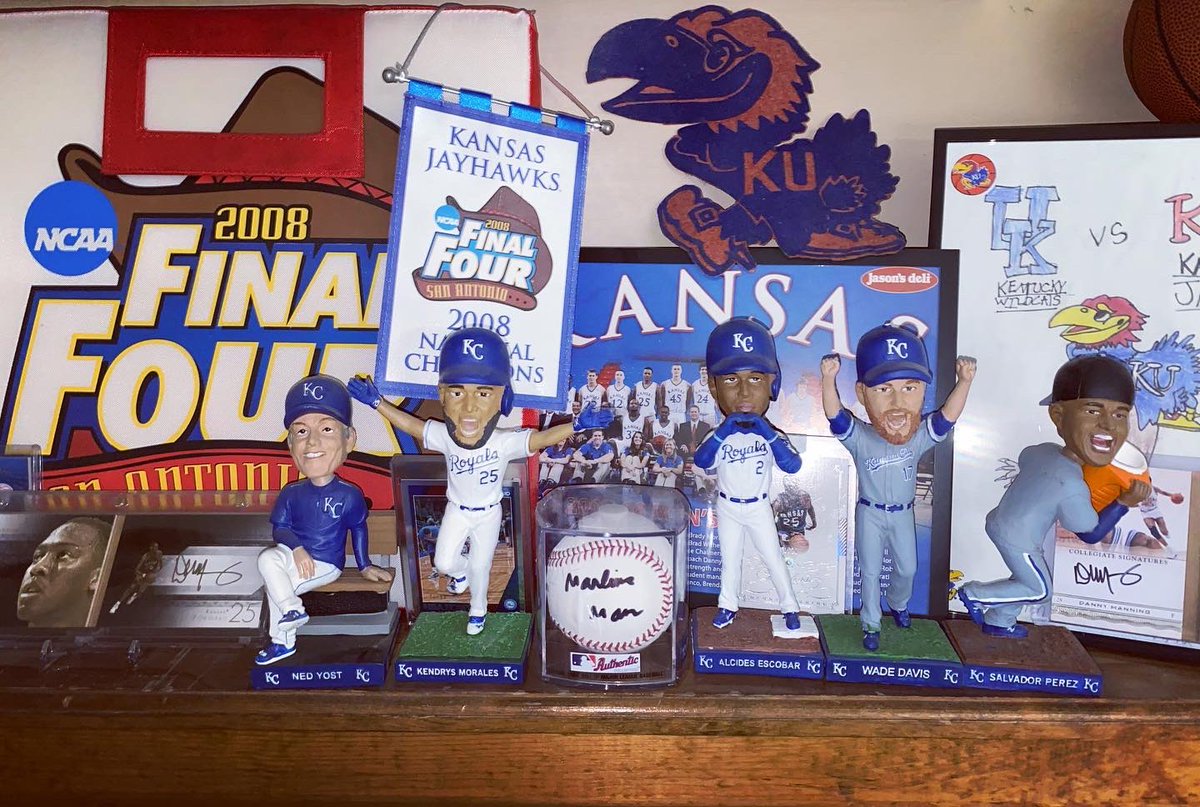 SpartyHawkCache's tweet photo. Here are some of the collectibles on display at @SpartyHawkCache Headquarters. Lots of hidden treasures are buried behind those in front! #SHC #ShelfSpace #SportsHistory https://t.co/ePOI32je6z