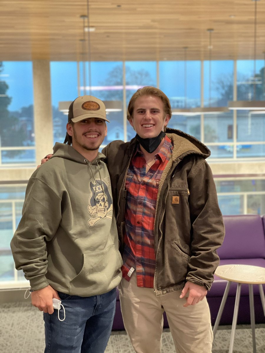 HealthCoachWard's tweet photo. Pretty big day in Greenville for this mom and her 2 @ECUCOB guys. Admitted students day for my youngest and a huge @SGA_ECU win for my middle. #ECUPiratesAboard #Ticket2 https://t.co/XPJbReY7EC