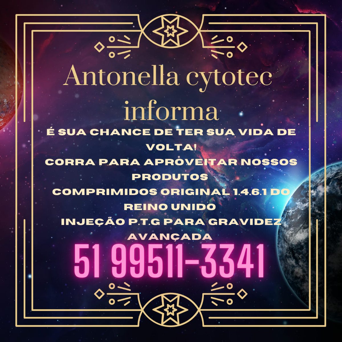 Antonel09345897's tweet photo. #comprarcytotec 51 995113341
💳Aceitamos cartões
#Citotec200
#citotecoriginal
#abortarcomremedio
#citotecbr
#citotec
#cytotech
#abortofarmacologico
#abortoSeguro
#AbortoLegalYa
#comprarcytotec
#cytotec
#Misoprostol
#abortoemcasa
#comprarabortivo
#chaabortivo
#comoabortar https://t.co/sc42O2Q7ha
