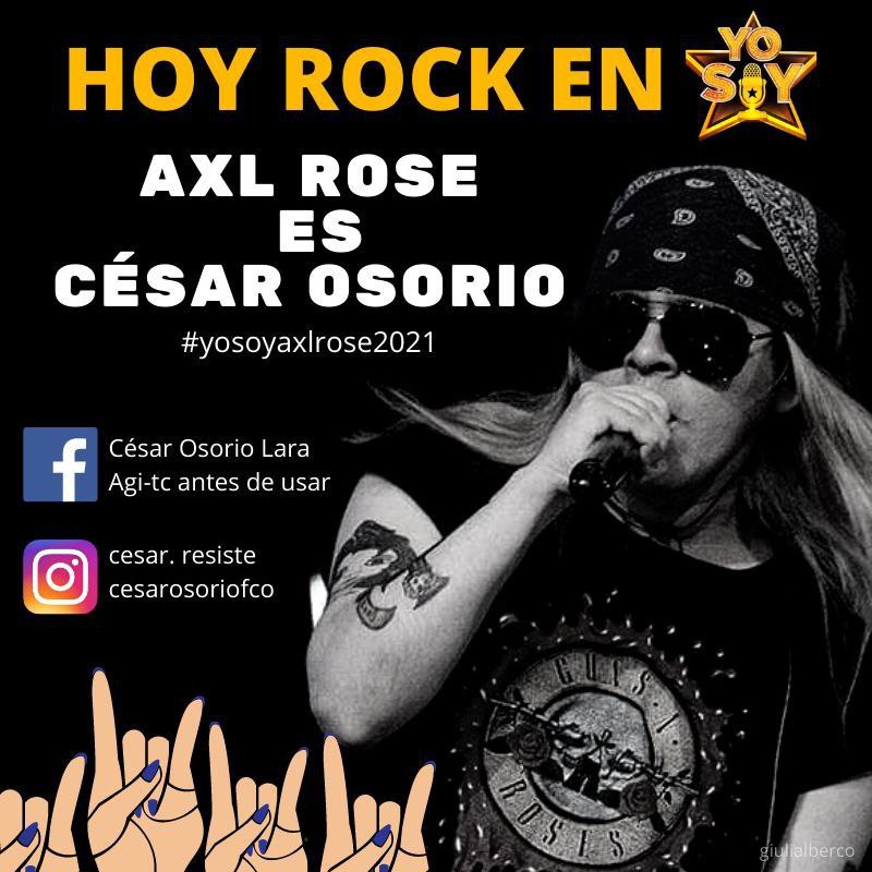 Rodrigo61269924's tweet photo. Después de muchos años vuelve el mejor exponente del rock #CesarSiEsAxlRose https://t.co/SWuw5KbP3Q