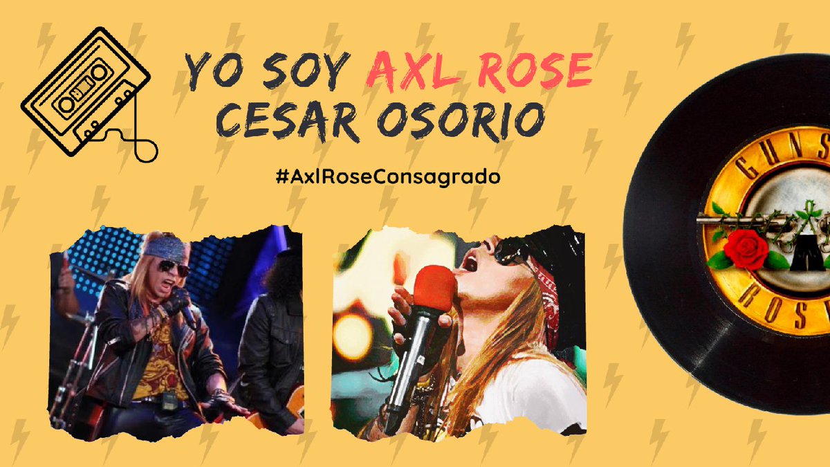 BelindaKelin's tweet photo. Esperabas llegó lo esperado después de 8 años nuestro artista Rokero #CesarSiEsAxlRose que nos pone los pelos de punta https://t.co/S4HYJ1Z7Au