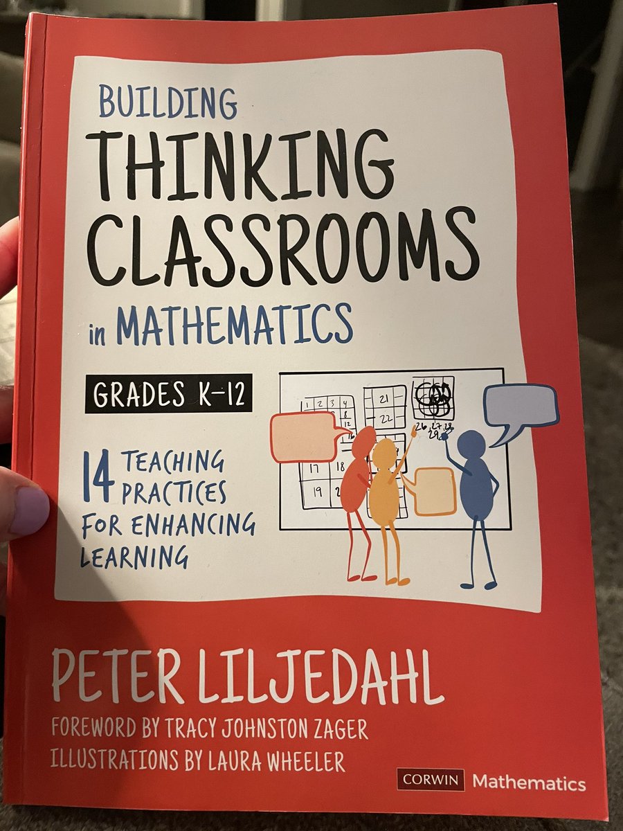 KPatton9697's tweet photo. Thank you @pgliljedahl this book is SO good. Love “if students are not thinking, they are not learning” & “if we want our students to think, we need to give them something to think about” #continuingtolearn https://t.co/CJT86SqSIb