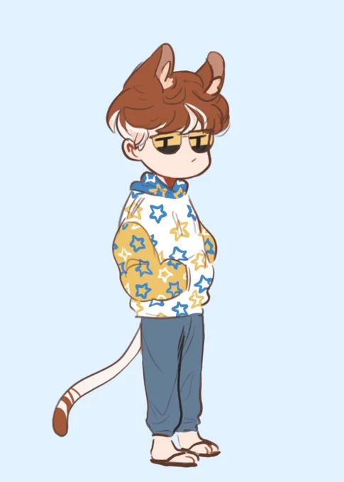 @mytrashyskills MIKEYY (the chibi version is better updated w his sweater and undercut dyed white) 