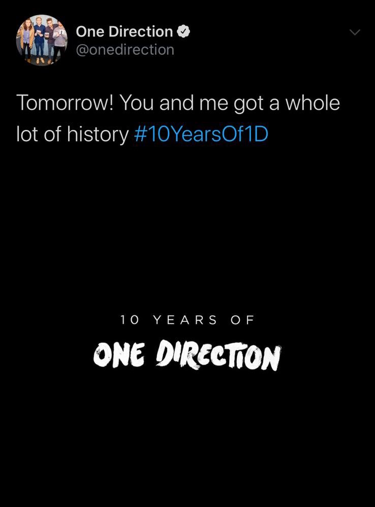 Nila425's tweet image. POV: its the day before #10YearsOfOneDirection