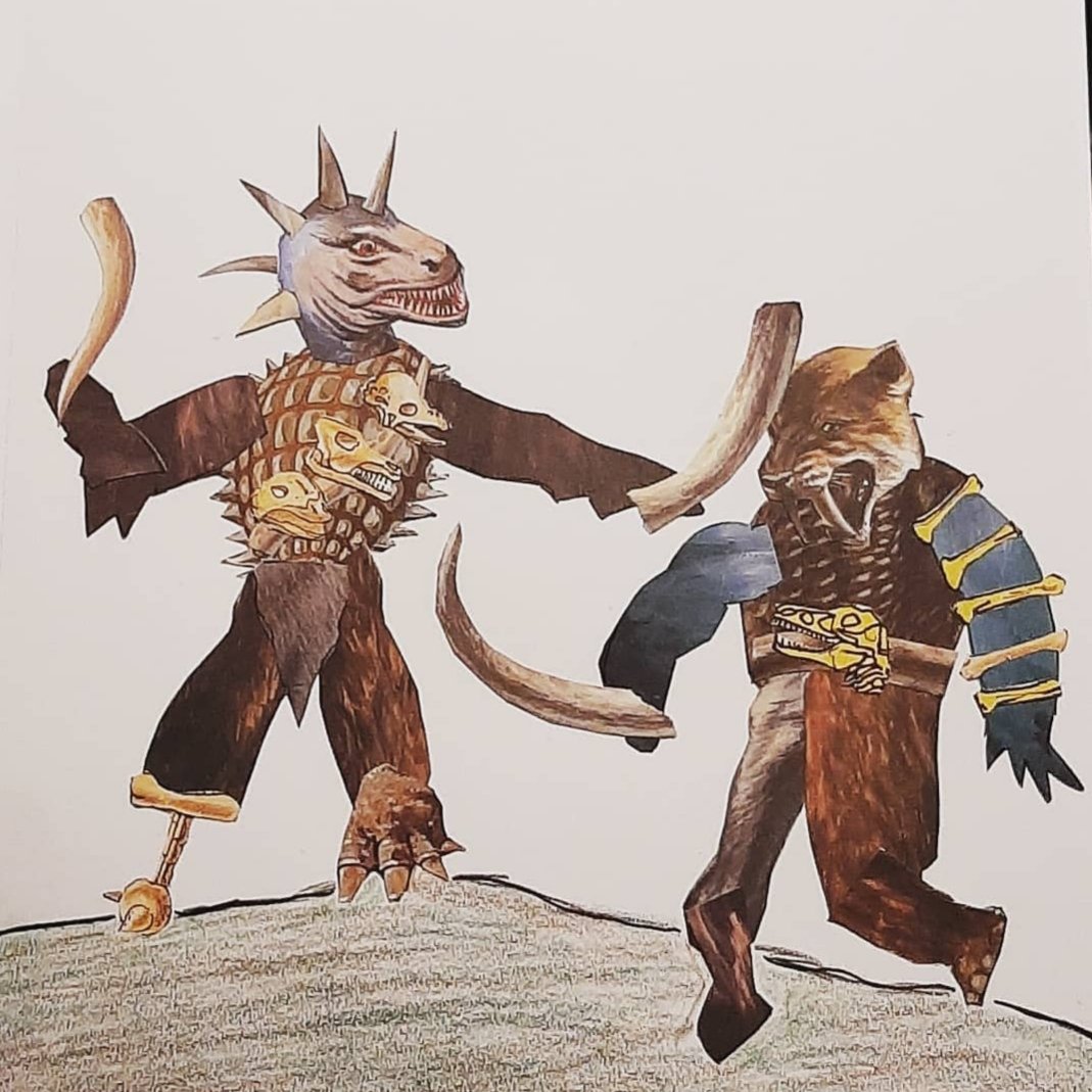 ChrisPrimordial's tweet photo. Some beastly collage warriors I recently did. https://t.co/hVoUJmtNpN