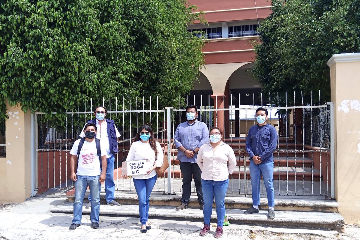 INE_Campeche's tweet photo. Visitas de examinación de la Junta y Consejo Distrital 01 a lugares propuestos para instalar Casillas en #Mucuychakán, #Castamay, #Xkakoch, #Hechelchakán y #Tenabo https://t.co/CJkkKBTOWO