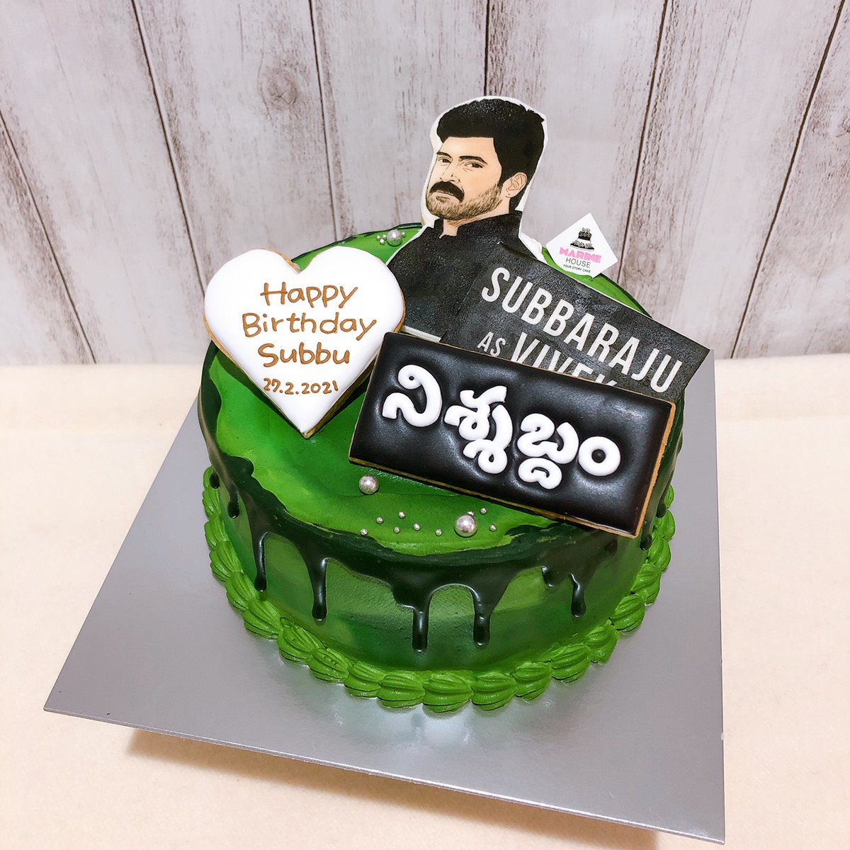 kannanidurincha's tweet image. じゃーん！！！
スッブ(Nishabdham)ケーキ💚💚💚 
お誕生日おめでとうスッブ💚
#Nishabdham
#Subbaraju #Subbu 💚
#HappyBirthdaySubbaraju
#SubbuBirthdayJapan2021