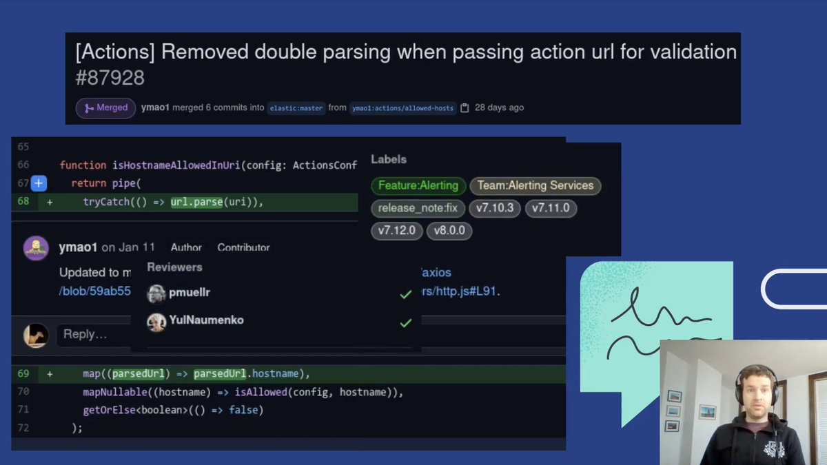 elastic's tweet image. Elastic runs a bug bounty program and in this #ElasticCC talk, @dee__see goes over the process of finding a security issue as a user of the #ElasticStack and disclosing it to the security team through the program.
Learn more → go.es.io/3bNxHjr