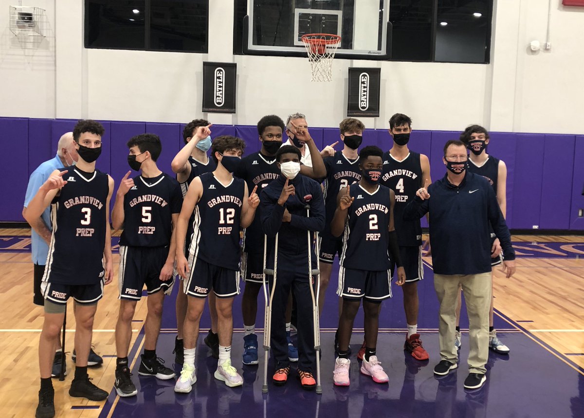 GVPBasketball's tweet photo. Boys Basketball

Friday February 26, 2021 Final

Region 4-2A Championship Game:

Grandview Prep 50 - Brito Miami 47

STATS
Pedro Brown 15 pts
Makye Boles 14 pts
Gunner Walter 13 pts
Drew Cohen 8 pts

Pride advances to the 2A State Semifinals https://t.co/jMOTVylPkl