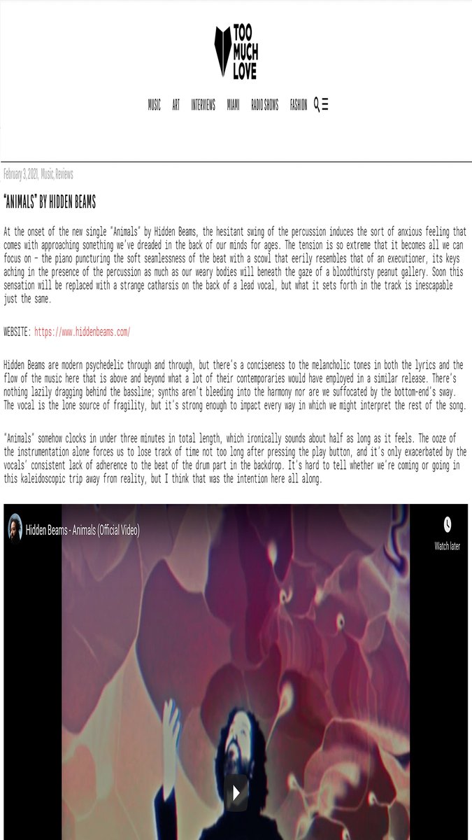 Thanks <a href="/TooMuchLoveMag/">Too Much Love Mag</a> for the generous review

Super!

toomuchlovemagazine.com/animals-by-hid…