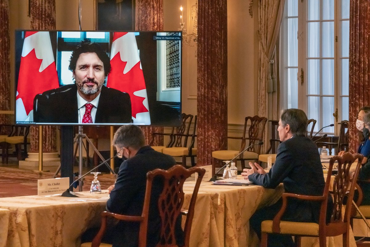 I had excellent meetings in my virtual visits to Mexico and Canada. As we revitalize and reinvigorate U.S. diplomacy, I look forward to working with our closest allies on advancing our shared interests and bolstering the bonds we share. #MasFuertesJuntos #FriendsPartnersAllies