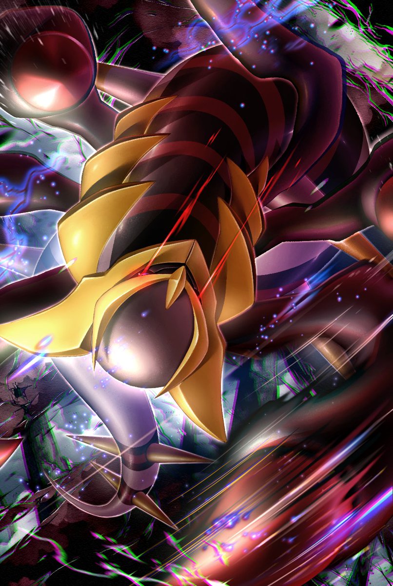 pokemon (creature) no humans solo light trail eye trail glowing energy  illustration images