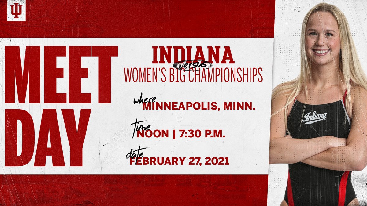 IndianaSwimDive's tweet photo. Final day, make it count! #IUSD

🆚: Big Ten Championships
📍: Minneapolis, Minn.
📺: https://t.co/z6vGRVA7FU
📈: https://t.co/6RPZhEmb2P https://t.co/HI5ijVKZwb
