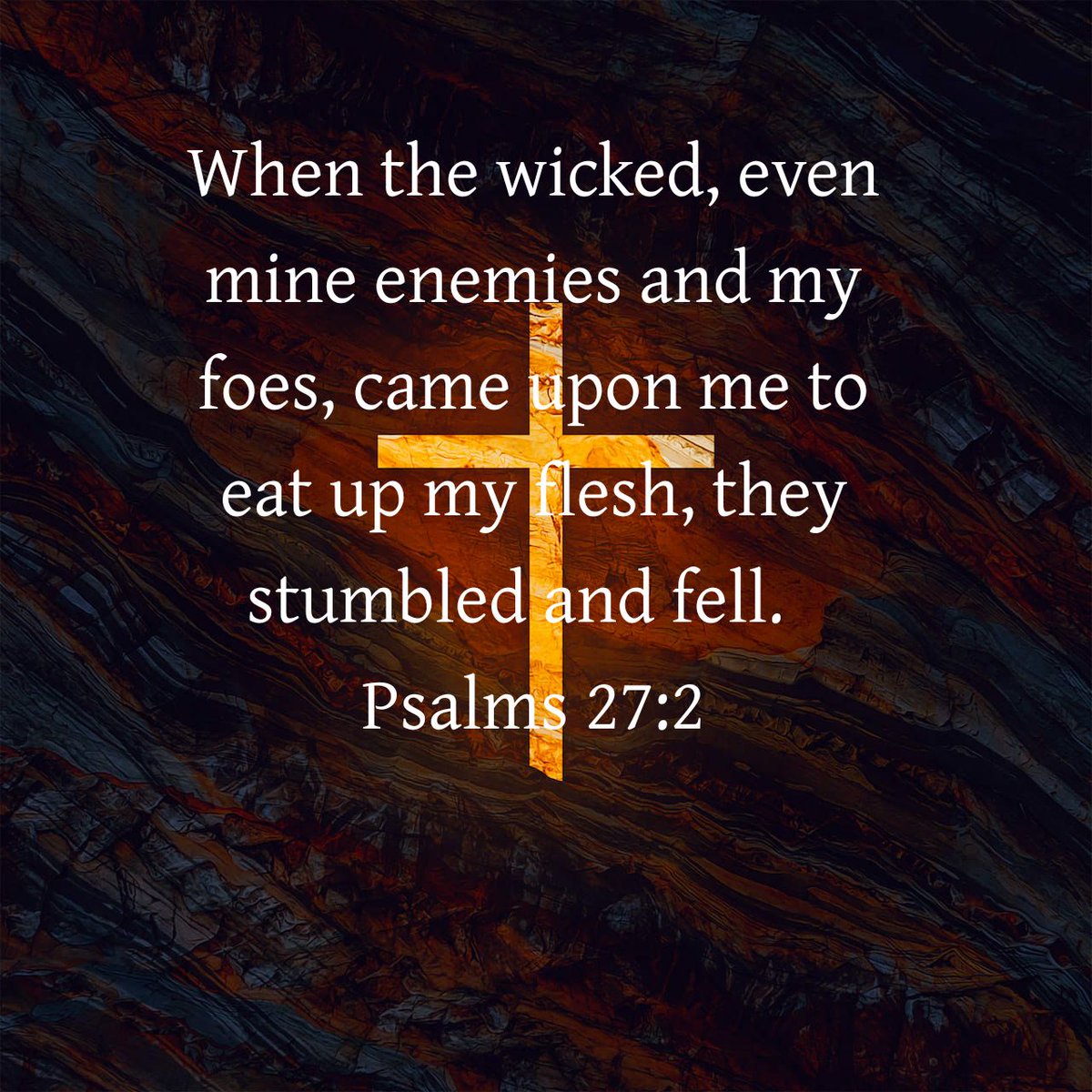 Freshdoses's tweet image. When the wicked, even mine enemies and my foes, came upon me to eat up my flesh, they stumbled and fell.
Psalms 27:2 KJV

bible.com/bible/1/psa.27…