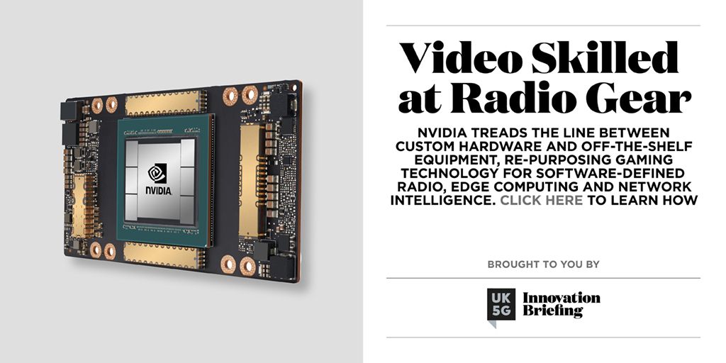 Nvidia treads the line between custom hardware and off-the-shelf equipment, re-purposing gaming technology for software-defined radio, edge computing and network intelligence. Click here to learn how buff.ly/3pRk9rX