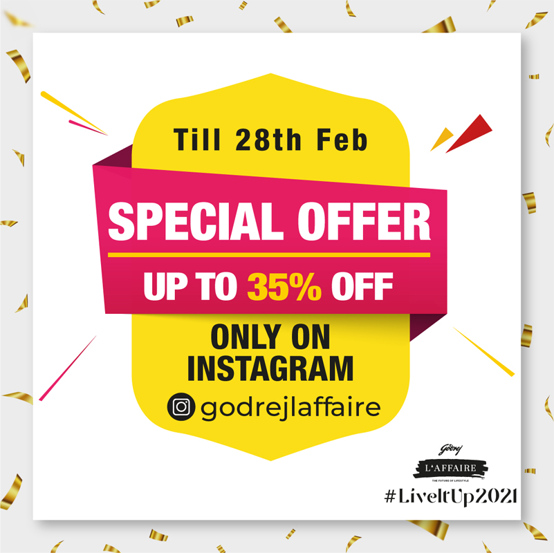 #MadeInIndia brands are stealing the spotlight with their exclusive deals and offers at the @godrejlaffaire Season 5! Please visit our online store on bit.ly/Godrejlaffaire… and avail amazing offers! Hurry last 2 days of #liveitup2021