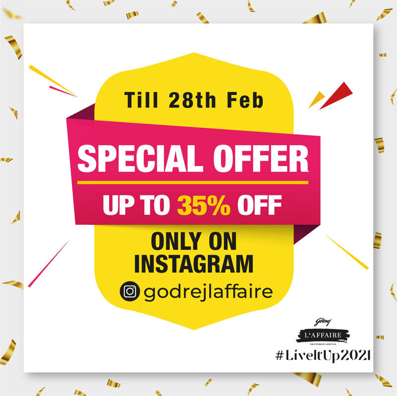 Godrej L'Affaire (@godrejlaffaire) on Twitter photo #MadeInIndia brands are stealing the spotlight with their exclusive deals and offers at the <a href="/godrejlaffaire/">Godrej L'Affaire</a> Season 5! Please visit our online store on bit.ly/Godrejlaffaire… and avail amazing offers! Hurry last 2 days of #liveitup2021 #MadeInIndia brands are stealing the spotlight with their exclusive deals and offers at the <a href="/godrejlaffaire/">Godrej L'Affaire</a> Season 5! Please visit our online store on bit.ly/Godrejlaffaire… and avail amazing offers! Hurry last 2 days of #liveitup2021