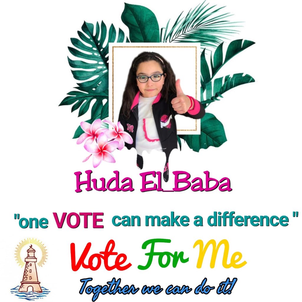 jij28245969's tweet photo. huda El  Baba 
Grade 3c 
 You should vote to get the leader. 
One vote can make a difference, so vote for me.. to be the class president. 
ELECT ME ,  YOU FIND ME 👍
#Class_President @MonaJalaleddine 
@DawhaHighSchool https://t.co/5zbBXuFCV3