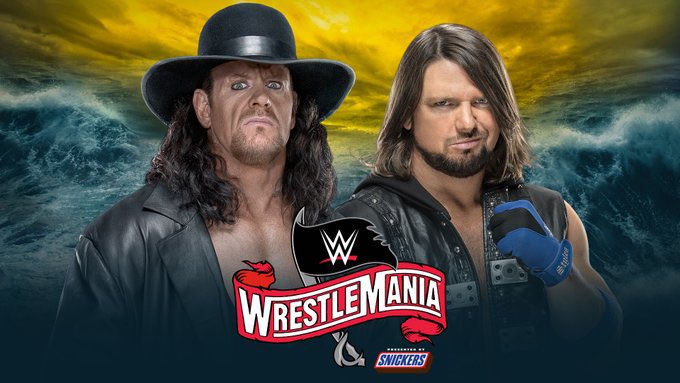ShoneCold's tweet photo. 🦴🪦💀 #WinnerStaysOn 💀🪦🦴 

@undertaker defeats @TripleH in a classic #HIAC at #WM28 🔥 

We go from one “End Of An Era” Match to another now as The Phenom faces The Phenomenal One @AJStylesOrg at #Wrestlemania36 in the first ever “Boneyard Match” 🦴🪦💀 

#ThankYouTaker #WSO https://t.co/JFaSU6El8M