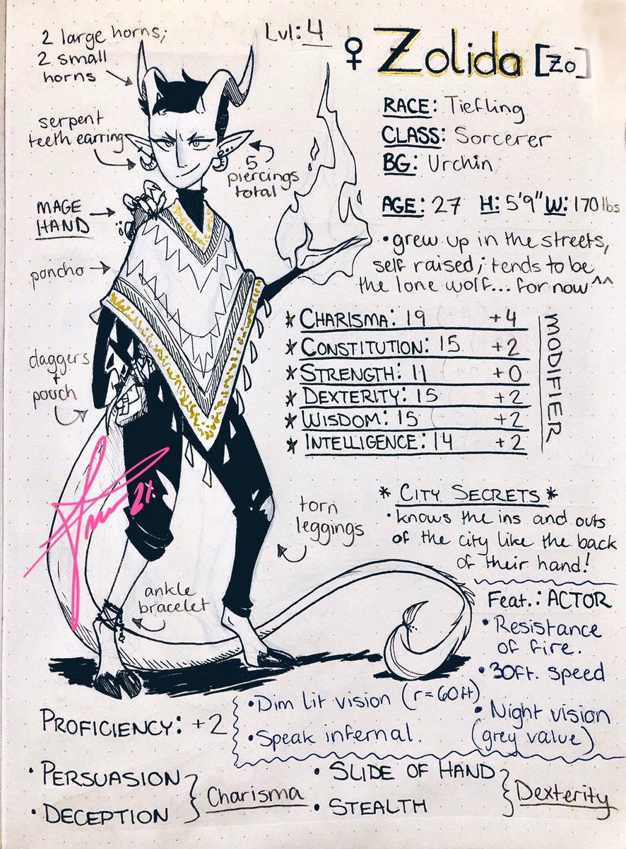 Joined a D&D session for the first time in a long while! ✨my blue tiefling gal Zolida is here to kick some butt ✨?‍♂️ thank you @SynnTheExile @Terastrial @TheATSthetic @HoneyBeeLee for inviting me, I had so much fun!!? 