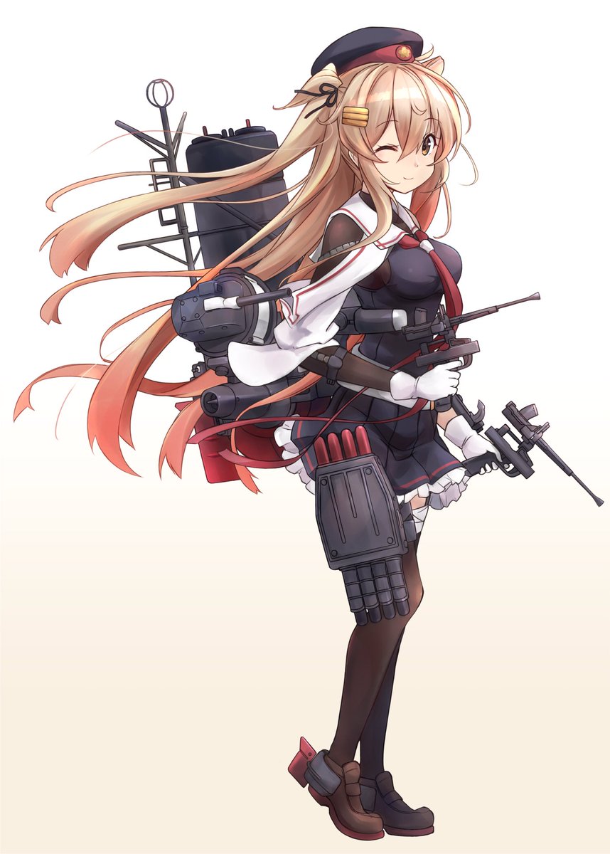 murasame (kancolle) ,murasame kai ni (kancolle) 1girl solo long hair serafuku school uniform skirt two side up  illustration images