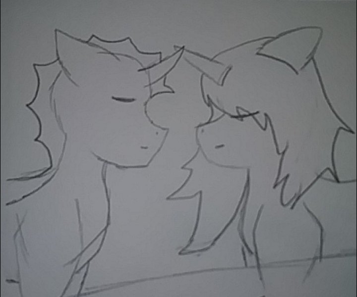 kat_pokemon's tweet photo. Hello my fellow #creators AKat here with a drawing of my #MLP #ocs 

Confections is a #Unicorn/Half #Dragon #Alicron of course this depends on which #timeline u go off of and Shadow #Changling who is the lone survivor of his Brothern.

Until next time! This is AKat signing out! https://t.co/xH9pBnG9k0