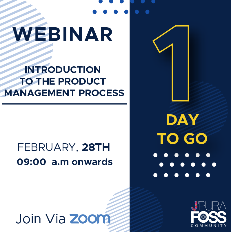 usjfoss's tweet photo. We are sure that you are keen enough to know about Product management Process.
This is to kindly remind you about the event, just 1 more day to go!
This will be a great chance for you to find the best solutins for all of your questions. 
Register at https://t.co/ssc3NXVZO9 https://t.co/RnHvPxYiLy