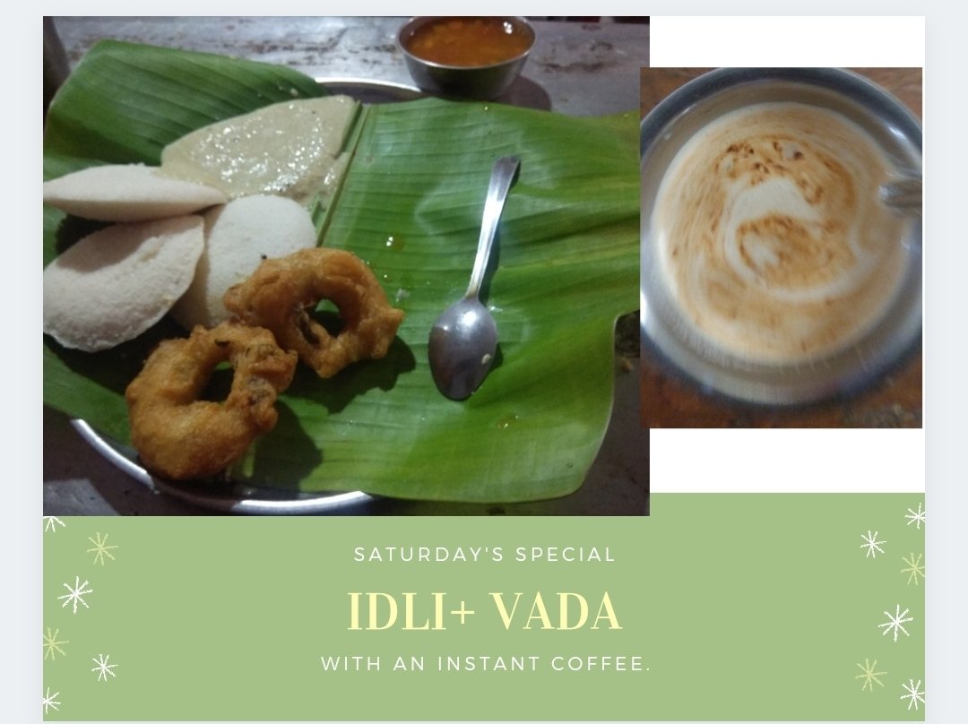 OurDlites's tweet photo. The breakfast with countless fans.👇
#idlivada #idli #coffee #ಇಡ್ಲಿ #ಇಡ್ಲಿವಡೆ #instantcoffee https://t.co/f4fikKOiHs