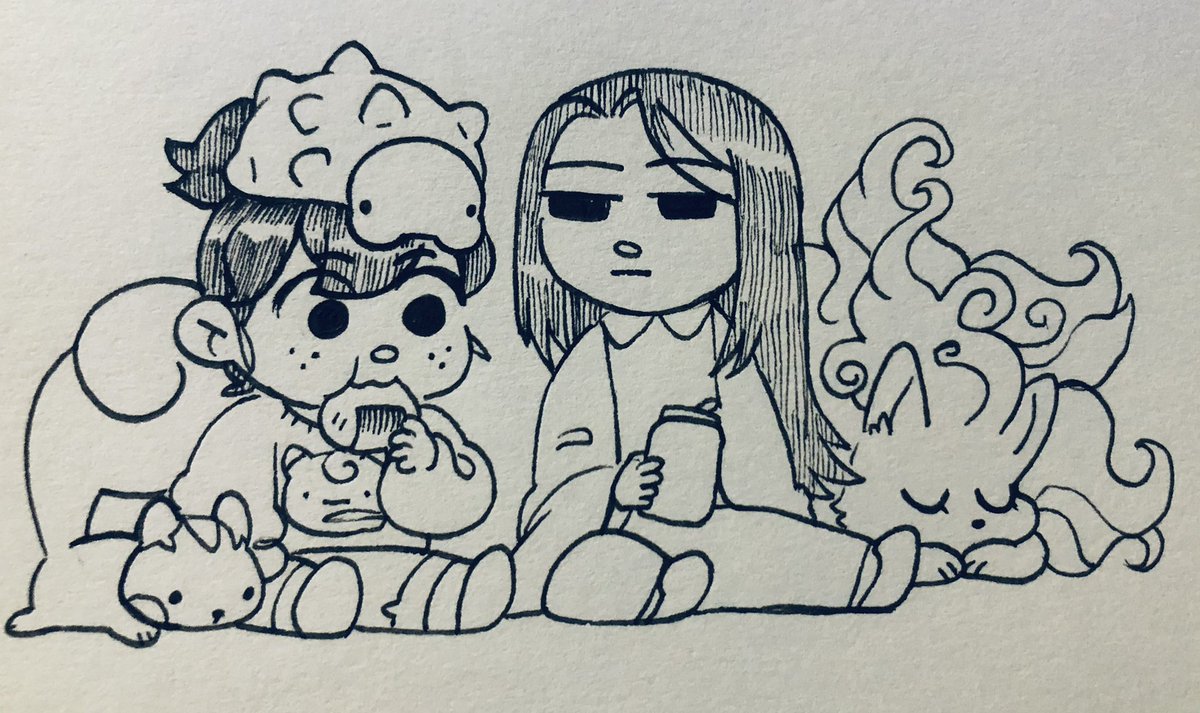 *sits* 