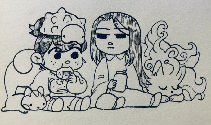 *sits* 