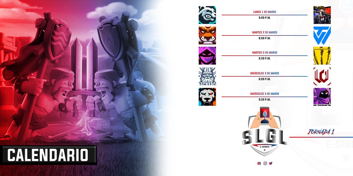 Sin Lag Gamers League (@slgl_pa) on Twitter photo 🇵🇦 Estamos listos para dar inicio este Lunes 1 de Marzo.
🔥 Se viene la primera ronda de enfrentamientos.
Gran partido inaugural. 🏟
🗓 Lunes 1 de marzo
🕘 9:00 P.M. 🇵🇦
<a href="/NoNameSportsGG/">No Name eSports</a> 🆚 <a href="/HighClass507pa/">HIGHCLASS507</a> 🇵🇦 Estamos listos para dar inicio este Lunes 1 de Marzo.
🔥 Se viene la primera ronda de enfrentamientos.
Gran partido inaugural. 🏟
🗓 Lunes 1 de marzo
🕘 9:00 P.M. 🇵🇦
<a href="/NoNameSportsGG/">No Name eSports</a> 🆚 <a href="/HighClass507pa/">HIGHCLASS507</a>