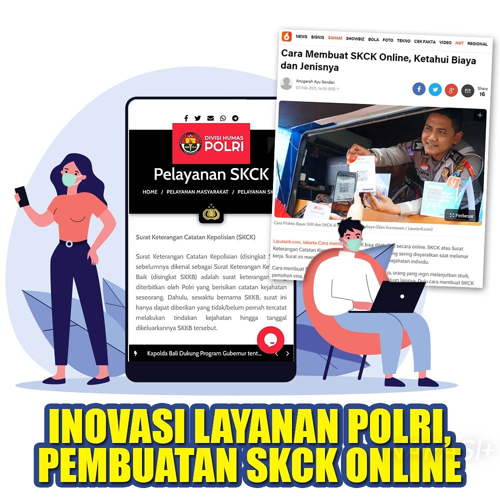PolisiSalatiga's tweet photo. Polri selalu berupaya untuk   memberi pelayanan terbaik kepada masyarakat. Oleh karena itu, Polri senantiasa melakukan berbagai inovasi yang memudahkan setiap urusan masyarakat. Salah satunya yaitu pembuatan SKCK secara online.

 #KlikLayananPolri https://t.co/dTAZhZERu0