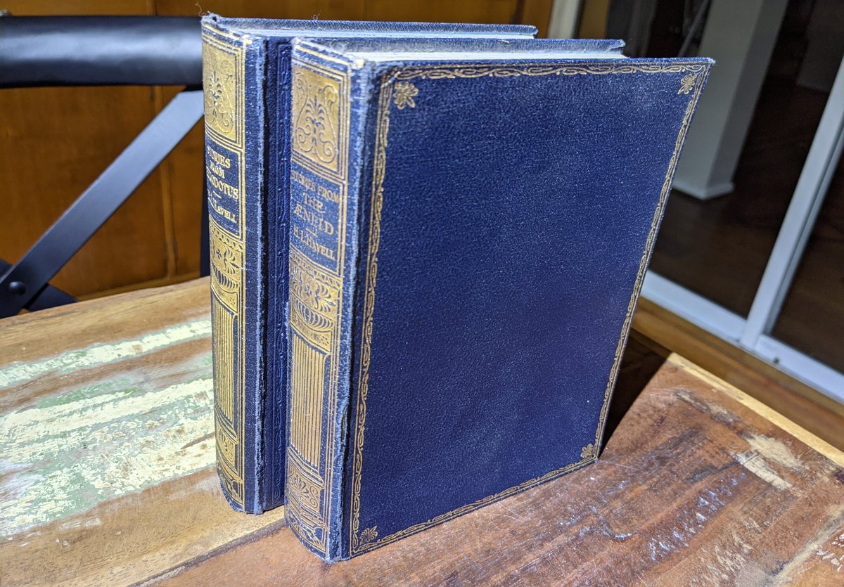 Roke_Books's tweet photo. If you're after classics, we have discovered a wonderful pair that date from the 30s.  How nice are these copies of 'Stories of the Æeneid' and 'Stories from Herodotus'? https://t.co/NdBHrgdIwr