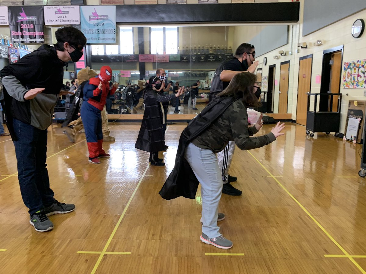 ClarkOlympics's tweet photo. Loving all the energy from everyone! #NISDSpOlympics #Week3 #Superheroes @NISDSpOlympics @NISDClark @NISDSpecialEd @ClarkHS_ALE https://t.co/zZShutS7qd