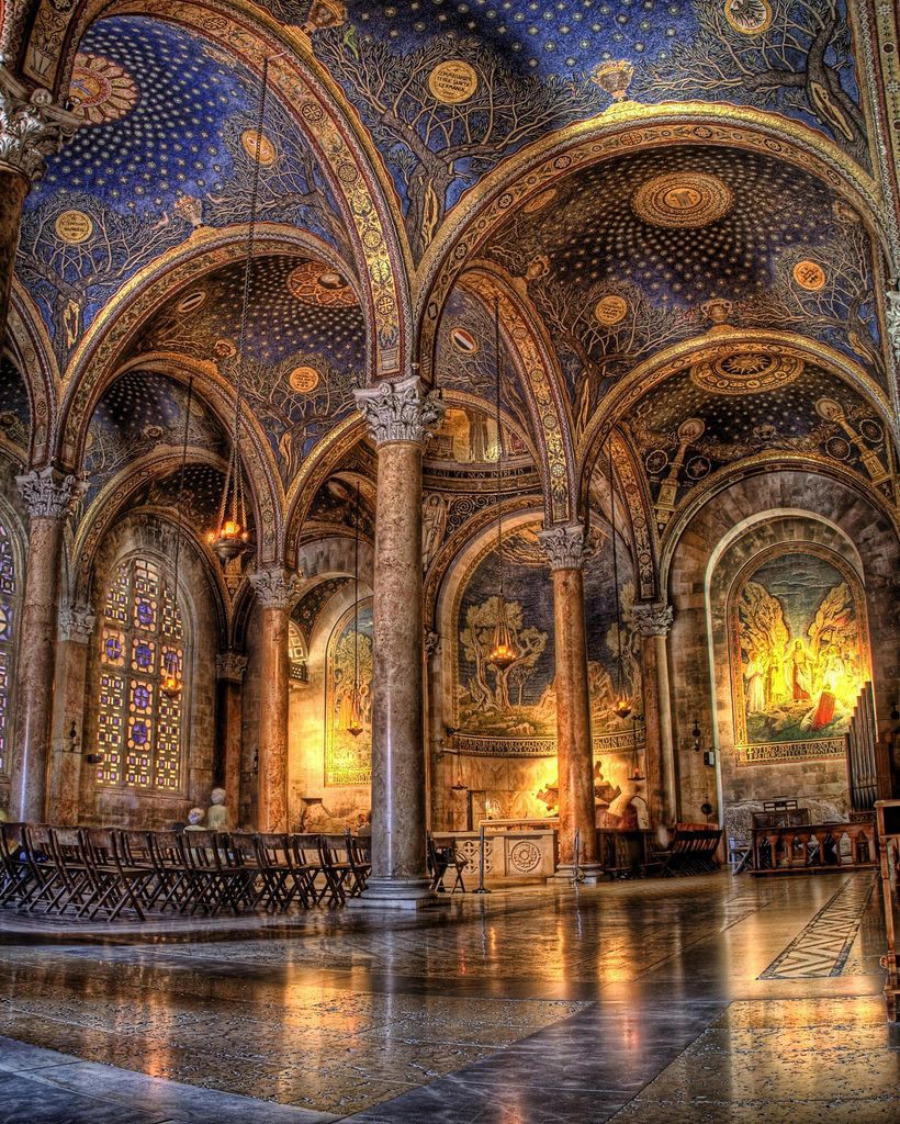 Christian8Pics's tweet photo. Inside the Church of All Nations at Gethsemane. https://t.co/uy1ZVB9Mze