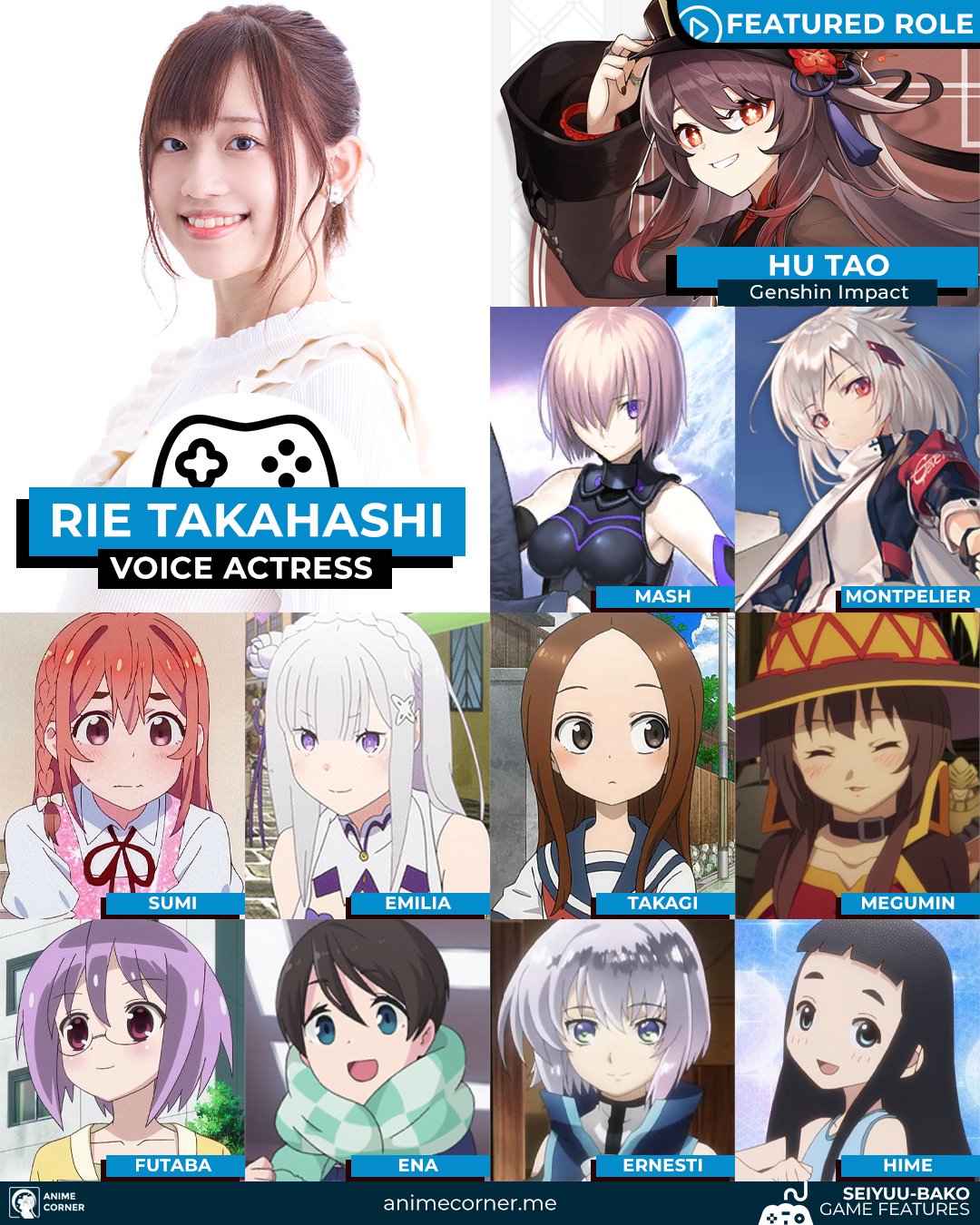 Anime Corner Na Twitteru The Upcoming Playable Character In Genshin Impact Hu Tao Is Voiced By Rie Takahashi Good Luck With Your Wishes Genshinimpact Hutao Https T Co Rt3ytwiuk3