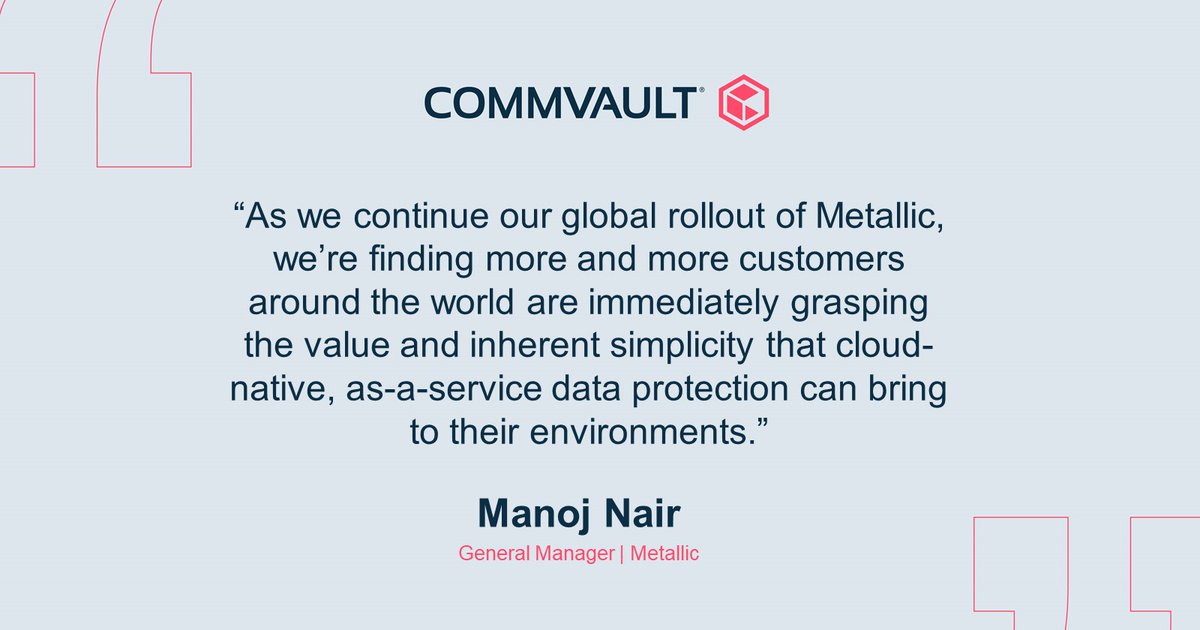 ismailcingil's tweet photo. #Commvault just announced the latest expansion of our @metallic_io #BaaS portfolio, including new #dataprotection solutions and #hybridcloud #edge capabilities with #HyperscaleX! @ITBriefAU has the scoop: https://t.co/IjeQ3lFScy https://t.co/OY9qpO6nrQ