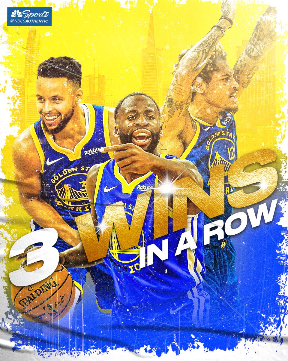 NBCSWarriors's tweet photo. First time this season 🙌 https://t.co/pifxx97gVd