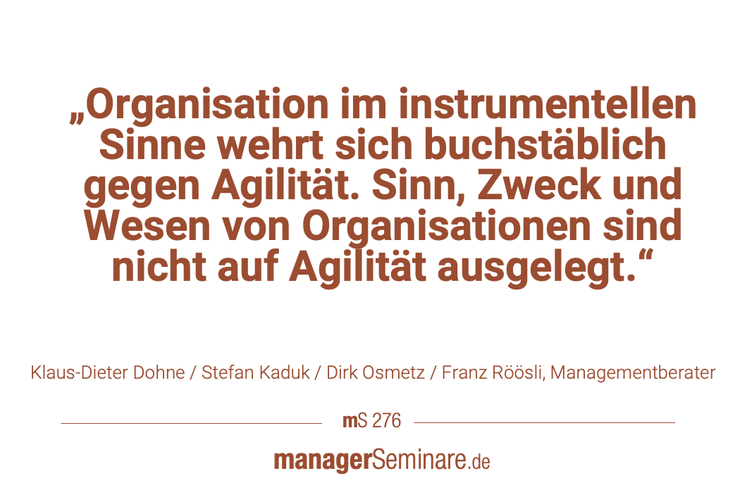 Ist #Agilität eine Mission Impossible? bit.ly/2Pc0UwI (€) Der #Podcast zum Text ist übrigens auch für Nicht-Abonnenten kostenfrei. Und für alle, die den Text samt Handlungsanleitungen lesen möchten und noch kein Abo haben: bit.ly/33wPsjt