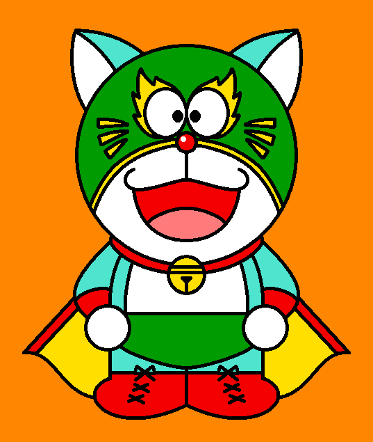 霞 じいちゃんとずっと一緒 久しぶりにオリジナルドラえもんズを描いてみた 設定 名前 ドラ マスカラス メキシコ出身の ドラえもんズ マスクを付けているため素顔は一切不明 タコスの具を挟んだどら焼きが大好物 ひみつ道具はマスクの後ろから取り出す